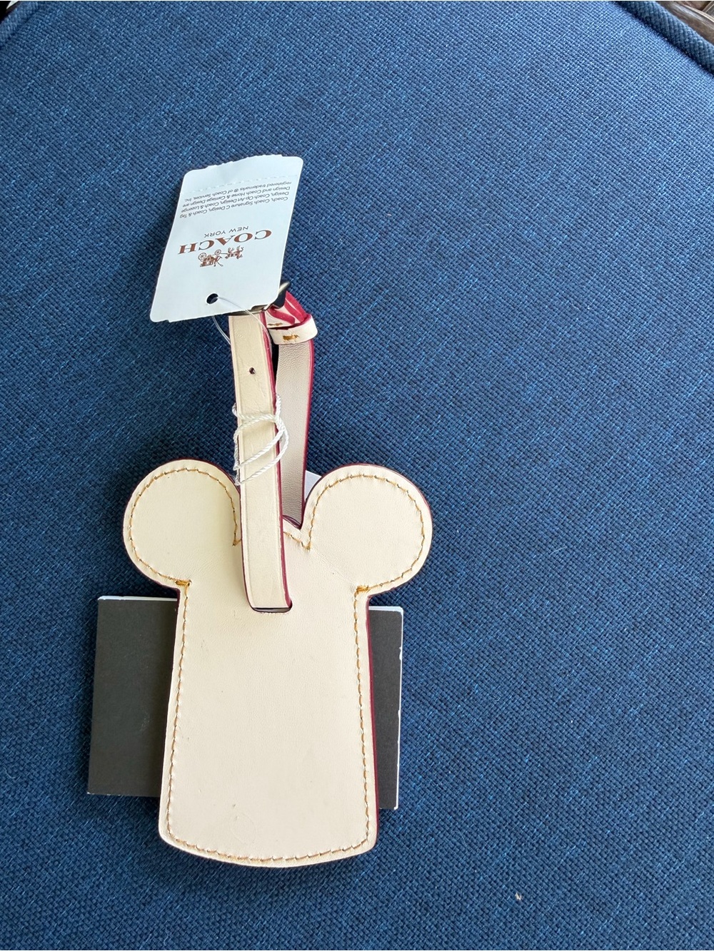 Coach x Disney Mickey Mouse Leather Luggage Tag – Rare Collector Piece ✨🏰 - Picture 3 of 8